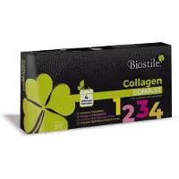 Biostile Collagen Complet – 30 Beutel mit 8600 mg hydrolysiertem Kollagen, Vitamin C, Kurkumin, Shilajit und Silizium für Haut, Gelenke und Knochen