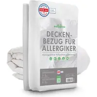Welldora - Milbenbezug Bettdecke 220x240 - Allergiker Deckenbezug fachärztlich getestet - Encasing gegen Milben & Bettwanzen - Allergiker Bettwäsche