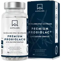 Aavalabs Premium Kulturen Komplex Darmflora - 120MrdKBE - 30 Stämme Darmbakterien - 90 Stück