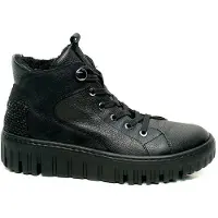 Waldlaufer H-Livia Damen Stiefelette in Schwarz, Größe 6