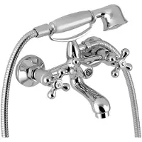 Novaservis Titania Retro II - Badewannenarmatur mit Zubehör, Chrom 99121,0