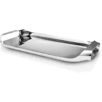 Eva Solo Serviertablett 43 x 25 cm, stahlfarben, Edelstahl - , Metallisch, Edelstahl