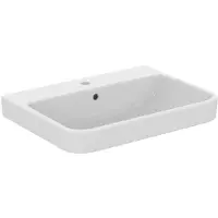 Ideal standard i.life B Waschtisch T460601 mit Hahnloch, mit Überlauf, 65 x 48 x 18 cm, weiß