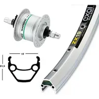 Exal Zx19 Dynamo Shimano Dh3n31 Vorderrad