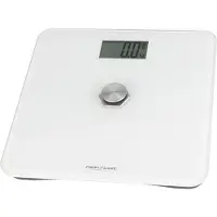 ProfiCare Personenwaage ohne Batterie, Waage mit Messbereich von 5g – 180 kg und großem LCD-Display, digital mit kinetischer Energie – PC-PW 3112 weiß