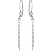 Beneto Fashion silver earrings with chains AGUC1075L