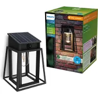 Philips Wandleuchten Lysin EU,, Schwarz, Metall, Kunststoff, IP44, III, Modern, Garten, Terrasse