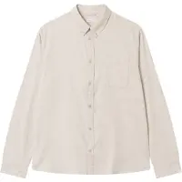 KnowledgeCotton Apparel Hemd Knowledge Cotton Apparel Men Regular Fit Melangé Flannel Shirt Greige-L