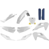 Polisport Off Road Satz Für Husqvarna Tc/Fc Tpi '19-'22 Kunststoff Inklusive Frontplatte (8666500006) Und Stossdämpferabdeckungen (8398900)