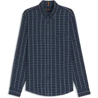 BOSS Regular-Fit Hemd aus Baumwoll-Flanell Grösse L
