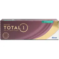 Alcon Total 1 for Astigmatism (30er Packung) Tageslinsen (2.75 dpt, Zyl. -1.75, Achse 160 & BC 8.6) mit UV-Schutz für Allergiker & trockenere Augen