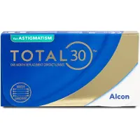 Total 30 for Astigmatism (6er Packung) Monatslinsen (-1.5 dpt, Zyl. -1.25, Achse 30 & BC 8.6) mit UV-Schutz