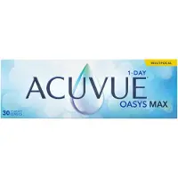 Acuvue Oasys Max 1-Day Multifocal (90er Packung) Tageslinsen (-0.75 dpt, Addition Medium (1.50-1.75) & BC 8.4) mit UV-Schutz für Allergiker