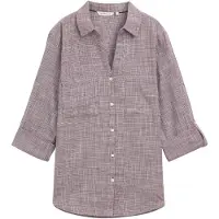Tom Tailor With Slub Structure 1035247 Langarmbluse