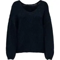 JDY V-Ausschnitt-Pullover "JDYDINEA L/S REVERSIBLE PULLOV. KNT NOOS" Kunstfaser, regular fit