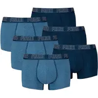 Puma Herren Boxershorts, 6er Pack - Everyday Trunks 6P, Cotton Stretch, einfarbig