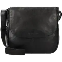 Greenburry Leder Schultertasche Umhängetasche Colombiana Shoulderbag Black schwarz