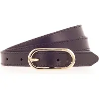 Tamaris Ledergürtel "Claudia Gold" mit schmaler Schließe, 2 cm breit, aus Rindsleder, unifarben
