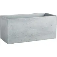 Scheurich Pflanzgefäß 'C-Cube Long', Stony Grey, ca. 59 x 25 x H 26,5 cm
