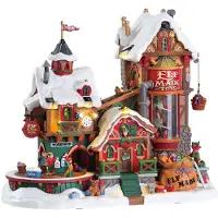 Lemax Weihnachtsfigur Elf made toy factory with 4.5v adaptor (aa) (wit)