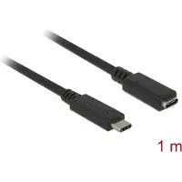 DeLOCK 85533, 1 m, USB C, USB C, USB 3.2 Gen 1 (3.1 Gen 1), 5000 Mbit/s, Schwarz