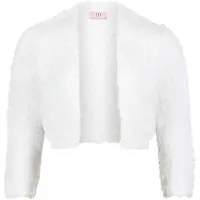 Vera Mont Strickbolero mit Struktur in Rohweiß | Gr.: XS
