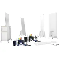 MAGNETOPLAN Design-Thinking Whiteboard Magnetisch Weiß Set 19 Stück