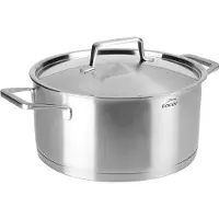 Lacor Foodie 45028 Kochtopf inkl. Deckel, Edelstahl, 28 cm Durchmesser