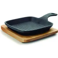 Lacor | Grill Mini mit Platte Schwarz Eisen 21x13.5x10 cm | NADUVI