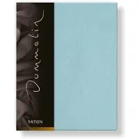 Dommelin Spannbettlaken Pastellblau (Satin 300TC)-140 x 200 cm