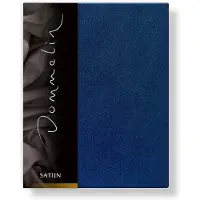 Dommelin Spannbettlaken Navy (Satin 300TC)-90 x 210 cm