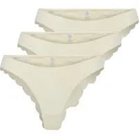 ONLY 3er-Set: Slips in Creme - L