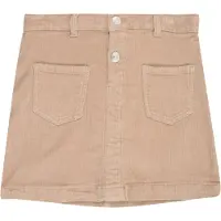 ONLY Cordrock "KOGAMAZING GLOBAL HW CORD SKIRT PNT NOOS", Mädchen, Gr. 128, beige (goat), Cord, Obermaterial: 98% Baumwolle, 2% Elasthan, unifarben, regular fit kurz, Röcke Cordrock