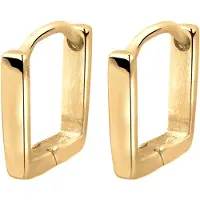 Elli Ohrringe 925 Sterling Silber Geo, Viereck in Gold | Gr.: onesize