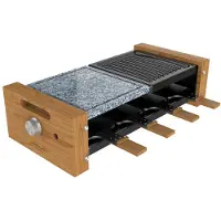 Cecotec 03100, 8 Person(en), Stahl, Stein, Holz, 2 Zone(n), Schwarz, Grau, Holz, Rechteckig, Stahl