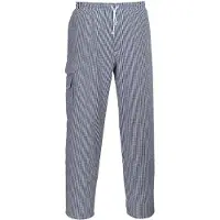 Portwest Herren Kochhose kariert 100% Baumwolle Gr. L