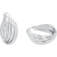 Amor Creolen für Damen, Sterling Silber 925 amor Silber
