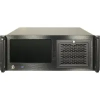 Inter-Tech 4U-4460 TFT, Rack, Server, Schwarz, ATX, EATX, micro ATX, Mini-ITX, 4U, 12,5 cm
