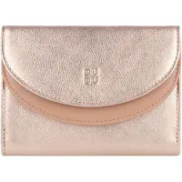 Dudu Toys Damen Geldbörse aus Leder, Beige, 13 cm lang, mit Münz- und Kartenfächern