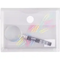 FolderSys Sichttasche A6 Dehnfalte farblos matt transparent