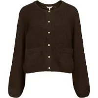 Object Strick Strickjacke Braun S