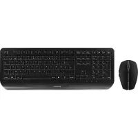 Cherry Gentix Desktop, Volle Größe (100%), Kabellos, RF Wireless, AZERTY, Schwarz, Maus enthalten
