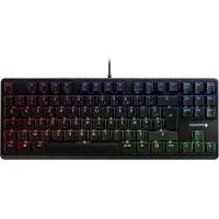 Cherry G80-3000N RGB TKL, Kabelgebunden, USB, Mechanischer Switch, AZERTY, RGB-LED, Schwarz