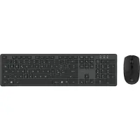Conceptronic Kabellose Tastatur- und Maus-Kombination, Italienisches Layout, Volle Größe (100%), Kabellos, RF Wireless, QWERTY, Schwarz, Maus enthalten