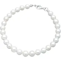 Elli Armband Muschelkernperlen Schimmernd 925 Sterling Silber Elli Weiß