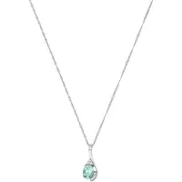 Amor Kette mit Anhänger für Damen, Sterling Silber 925, Zirkonia (synth.) amor Silber
