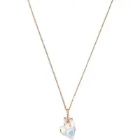 Amor Kette mit Anhänger für Damen, Sterling Silber 925, Zirkonia (synth.) Herz amor Roségold