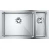 GROHE K700U 80-S, Unterbauspüle, Rechteckig, Edelstahl, Edelstahl, 1,5 Becken, Rechteckig
