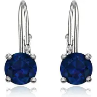 JVD Gentle silver earrings with darkue zircons SVLE0620XH2M100