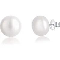 JVD Silver earrings with pearls SVLE0545XD2P1 - Diameter: 0.9 cm